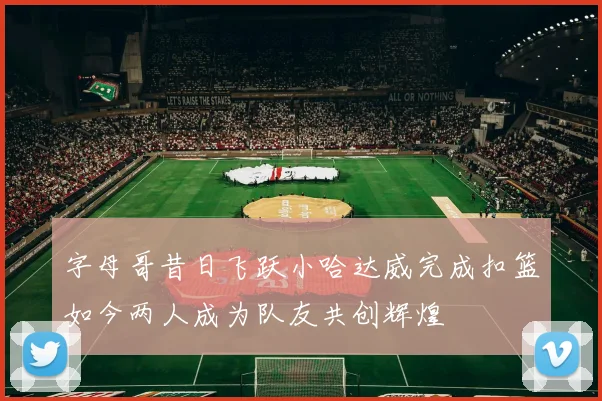 字母哥昔日飞跃小哈达威完成扣篮如今两人成为队友共创辉煌